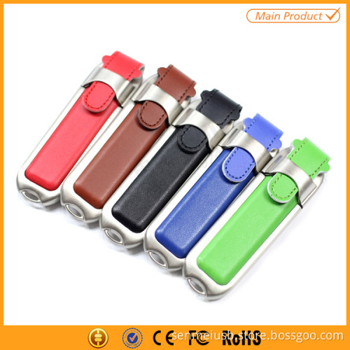 customized usb leather usb flash drive bulk items 8gb
